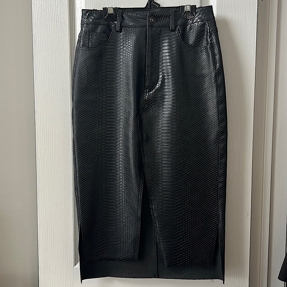 Zara Skirt Faux Snake Skin
